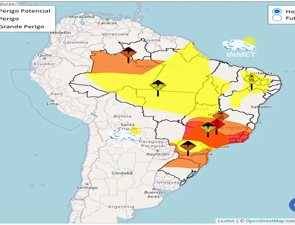 Alerta de Calor Extremo no Brasil