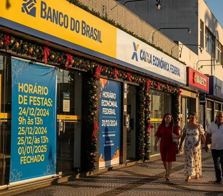 Bancos ES: horários Natal e Ano Novo 2025