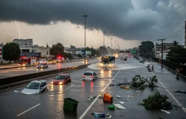 Ciclone em Santa Catarina Chuvas Intensas Alagam Ruas e Rodovias