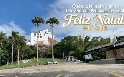 10 Lindas Mensagens de Natal com paisagens do ES para enviar no WhatsApp 25 Convento da Penha (Vila Velha):