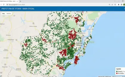 eja o mapa atualizado das praias próprias e impróprias na Grande Vitória."