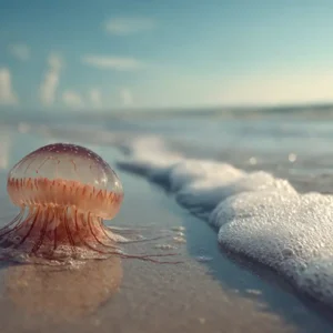 Surto de águas-vivas assusta banhistas no ESSurto de águas-vivas assusta banhistas no ES