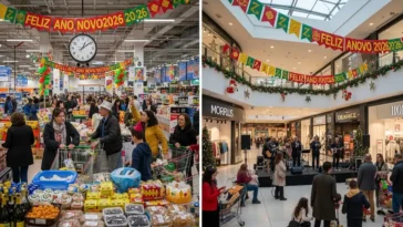 horários supermercados shoppings ES Réveillon 2025