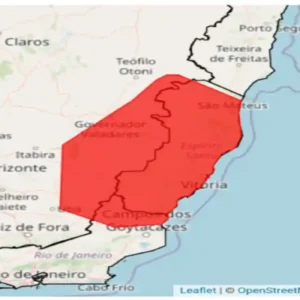 Perigo máximo: INMET emite alerta vermelho para chuvas torrenciais no ES neste domingo (04). Veja a lista de cidades e os riscos de deslizamento.