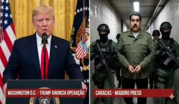 Fim de uma era: Donald Trump confirma captura de Nicolás Maduro após operação militar dos EUA na Venezuela. Vice-presidente exige prova de vida.