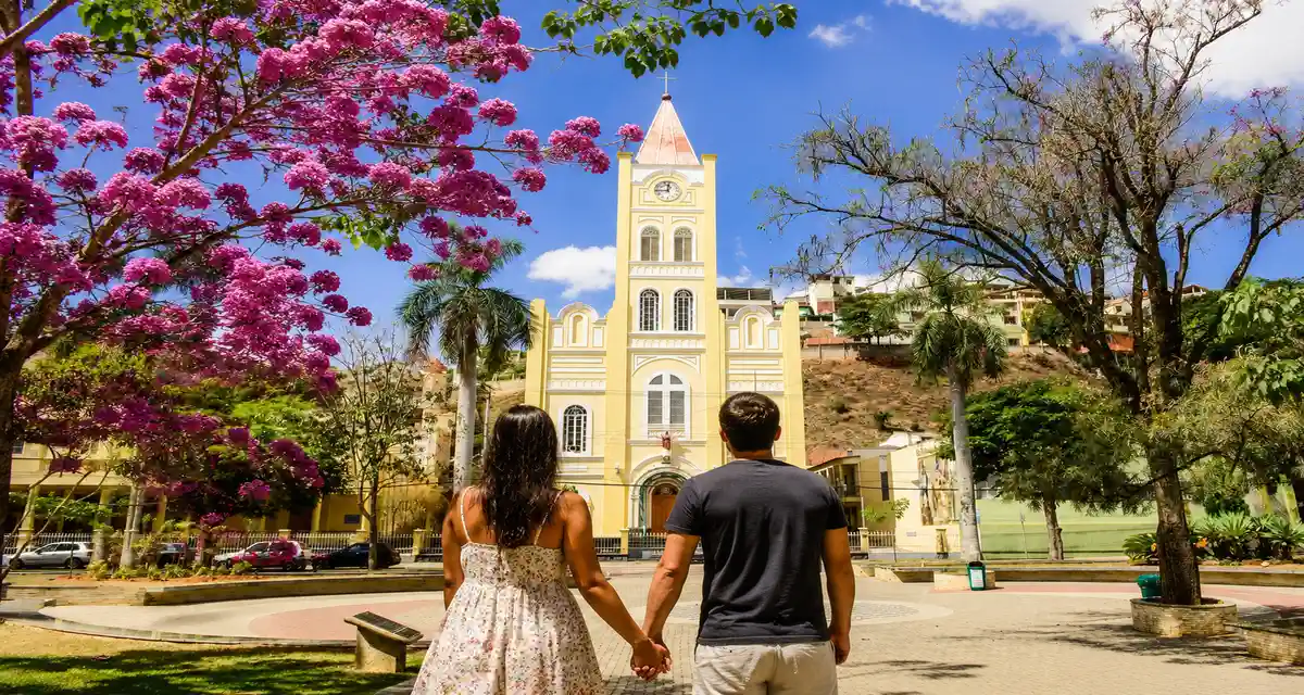 Vista de Afonso Cláudio nas montanhas do Espírito Santo