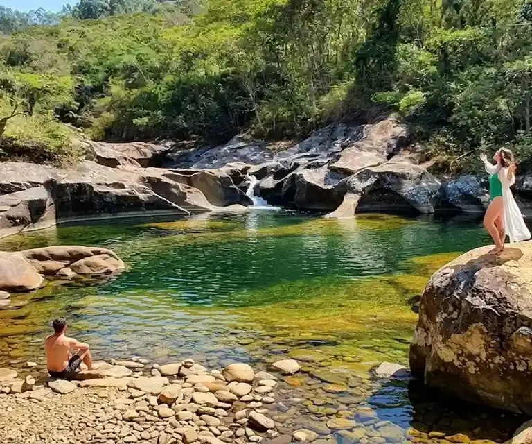 Poços de Pedra Roxa em Ibitirama: como visitar