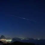 A ISS no Espírito Santo chama atenção nesta noite.
