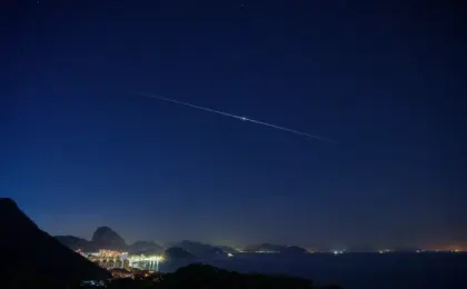 A ISS no Espírito Santo chama atenção nesta noite.