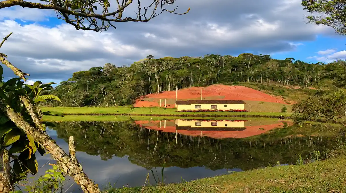 Paisagem rural do Circuito Caravaggio em Santa Teresa