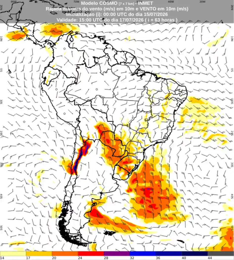 El Niño coloca o Rio Grande do Sul em alerta para temporais e ventos perto de 100 km/h 2 El Nino no Rio Grande do Sul alerta para chuva forte1