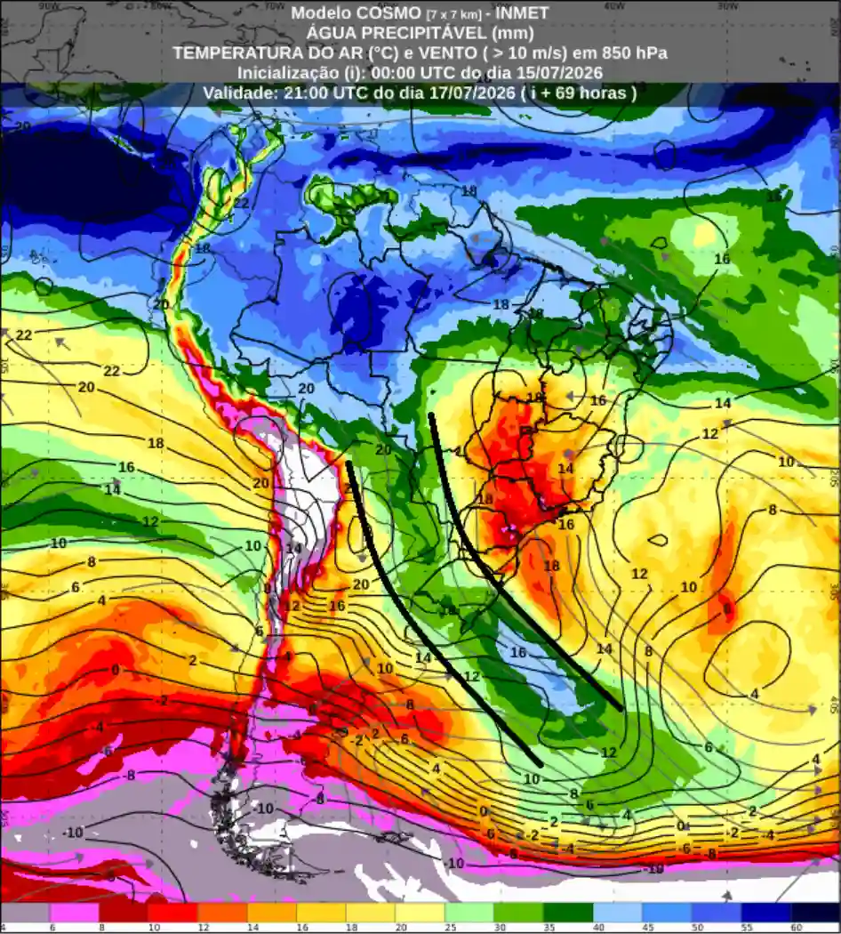 El Niño coloca o Rio Grande do Sul em alerta para temporais e ventos perto de 100 km/h 1 El Nino no Rio Grande do Sul alerta para chuva forte2