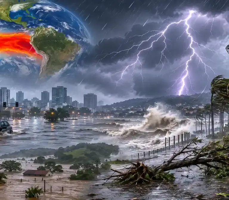 El Niño no Rio Grande do Sul com alerta de chuva forte