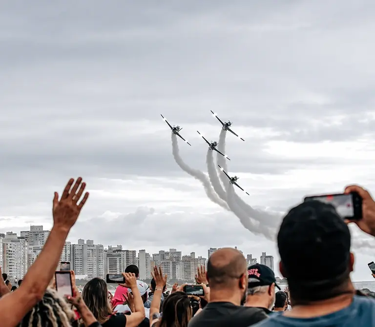 Esquadrilha da Fumaça em Vila Velha: relembre o show