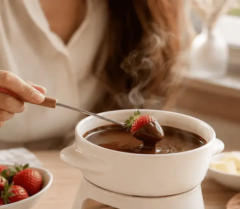 Fondue de chocolate: receita cremosa e fácil