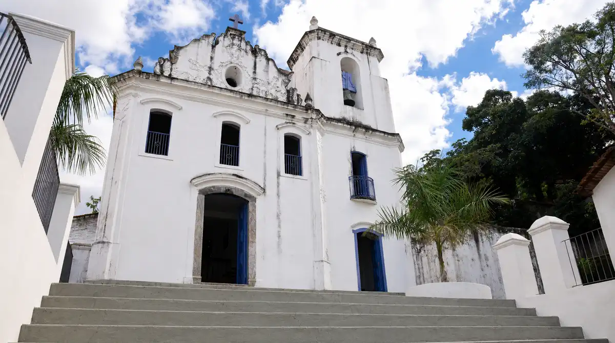 Igreja Nossa Senhora do Rosário dos Negros no Centro Histórico de Vitória