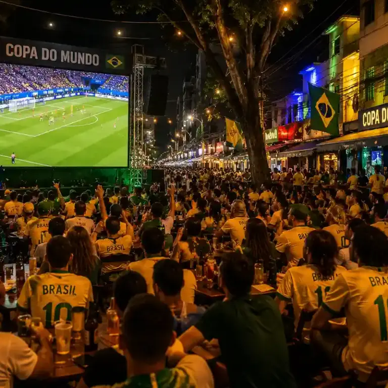 Brasil x Noruega em telões na Grande Vitória