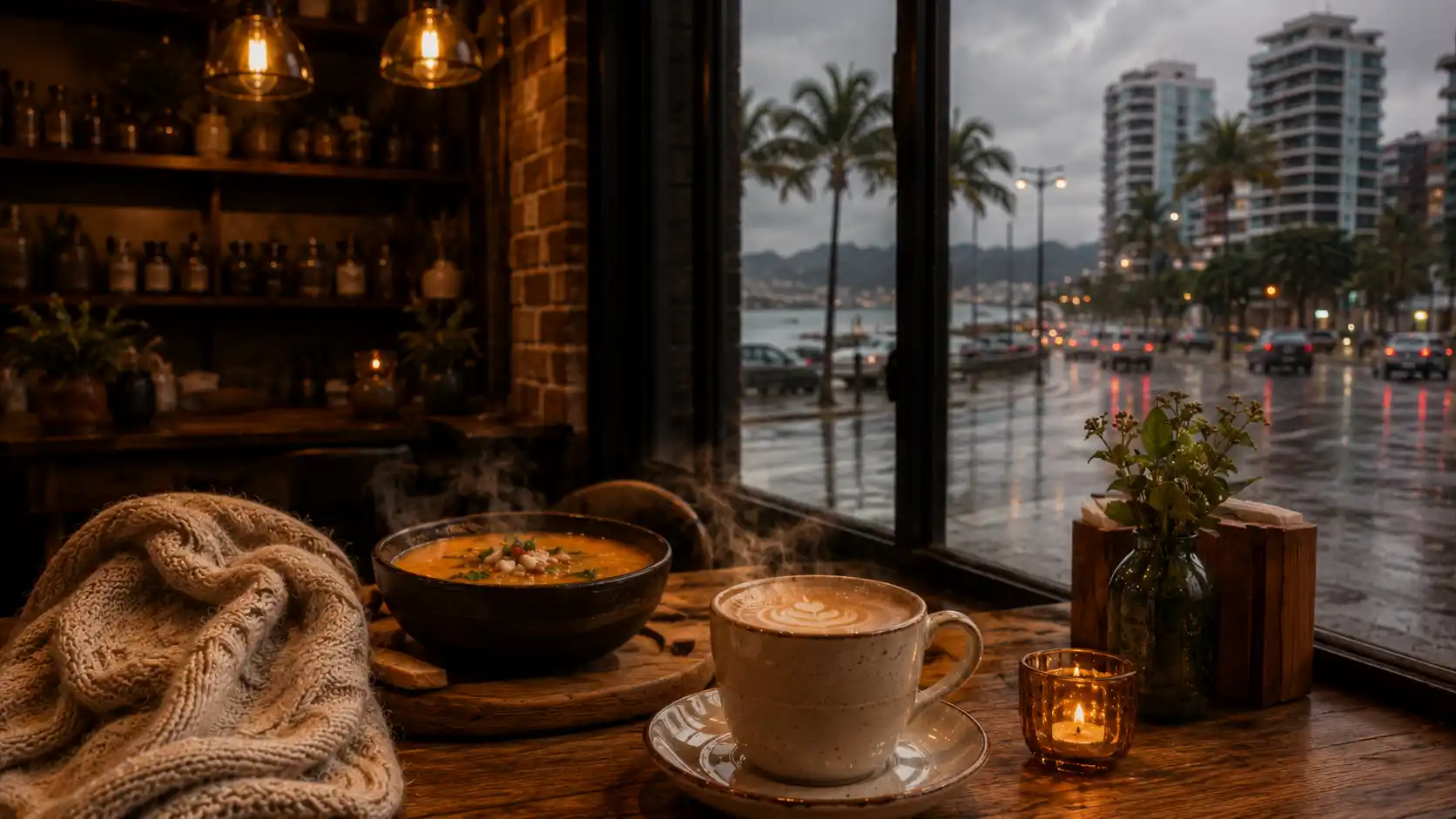 Café quente e ambiente aconchegante durante o inverno na Grande Vitória