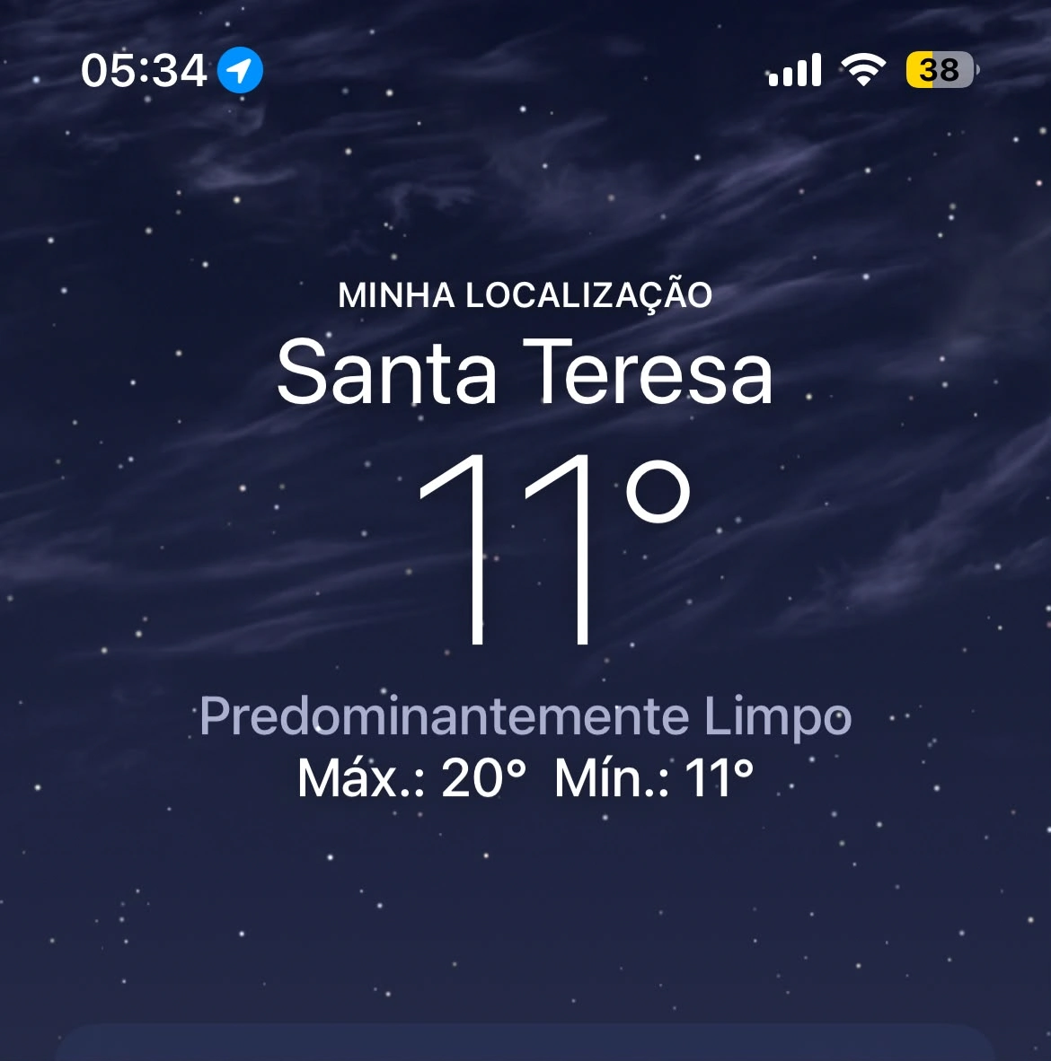 Termômetro marca 5°C e frio surpreende até a Grande Vitória 5 Termômetro marca 6°C e frio surpreende até a Grande Vitória