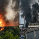 incêndio no arquivo do TJES na Serra