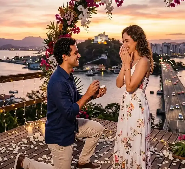 lugares para pedido de casamento no Espírito Santo