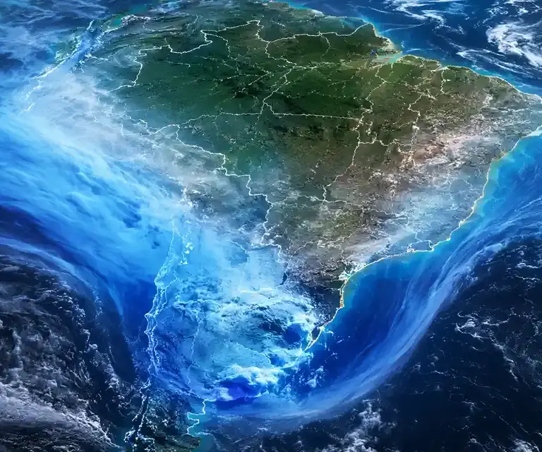 duas massas de ar frio no Brasil