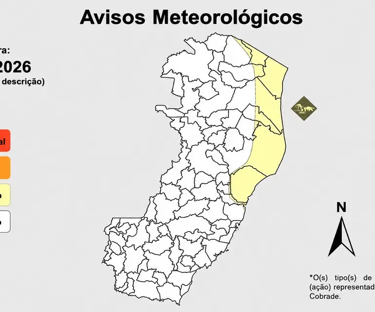 vento costeiro intenso no Espírito Santo